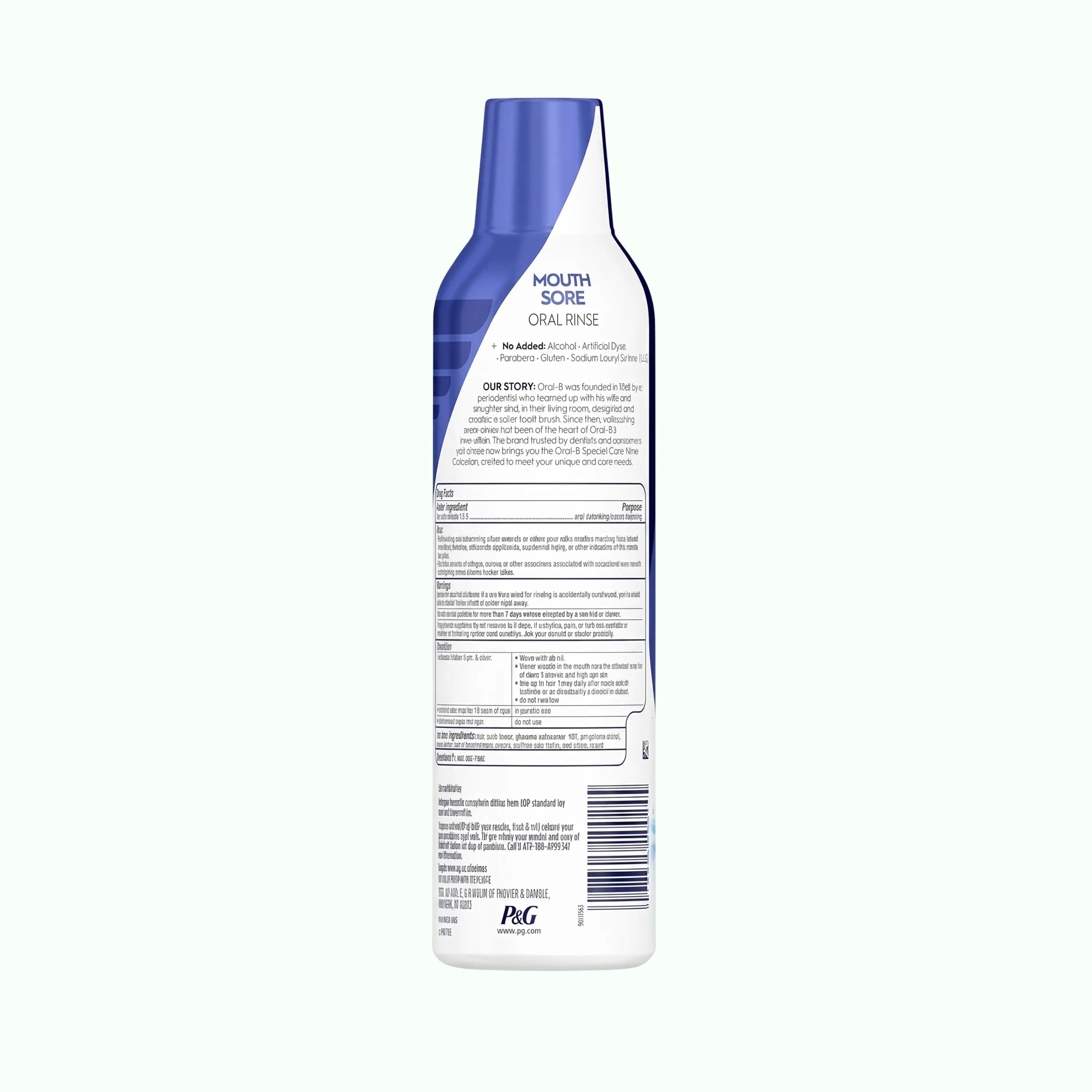 Oral-B Mouth Sore Oral Rinse Soothing Mint